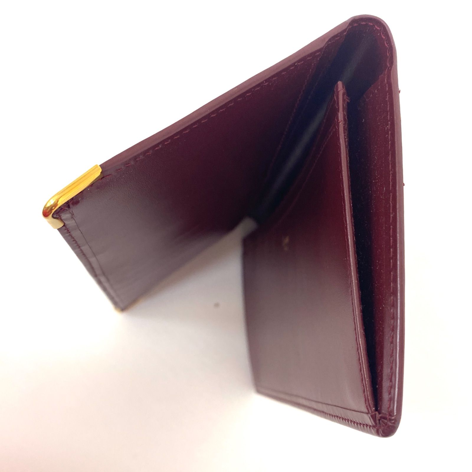 Cartier カルティエ マストライン 長財布 エンボスロゴ レザー 