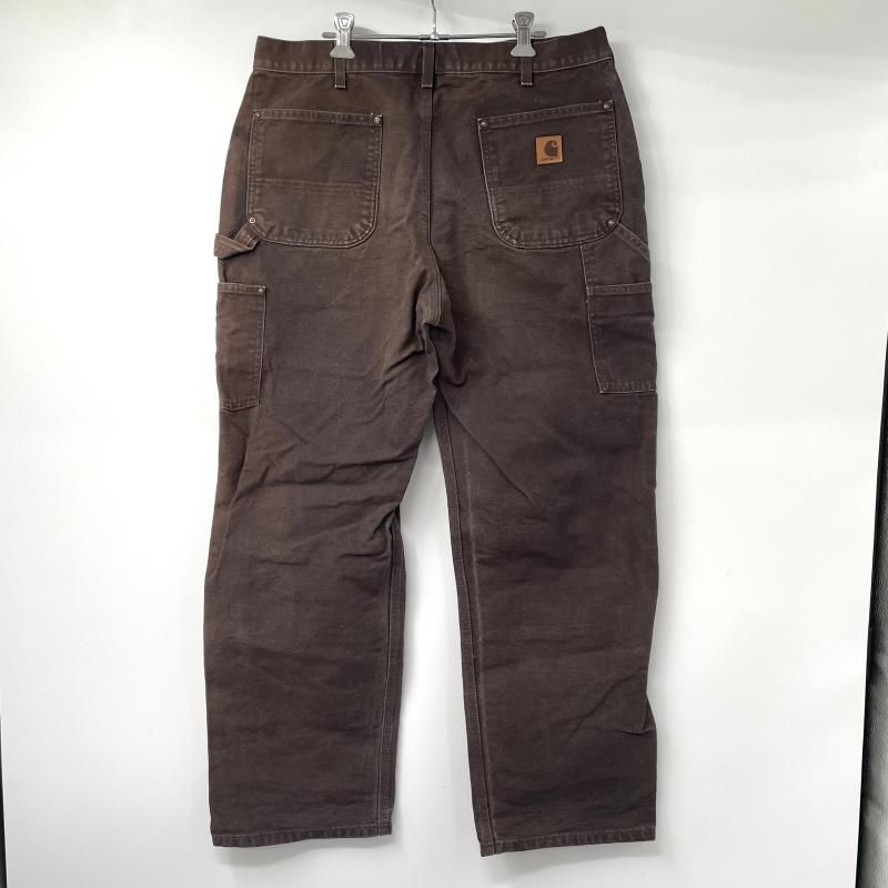 中古】Carhartt ダブルニーペインターパンツ サイズ36×32 ブラウン