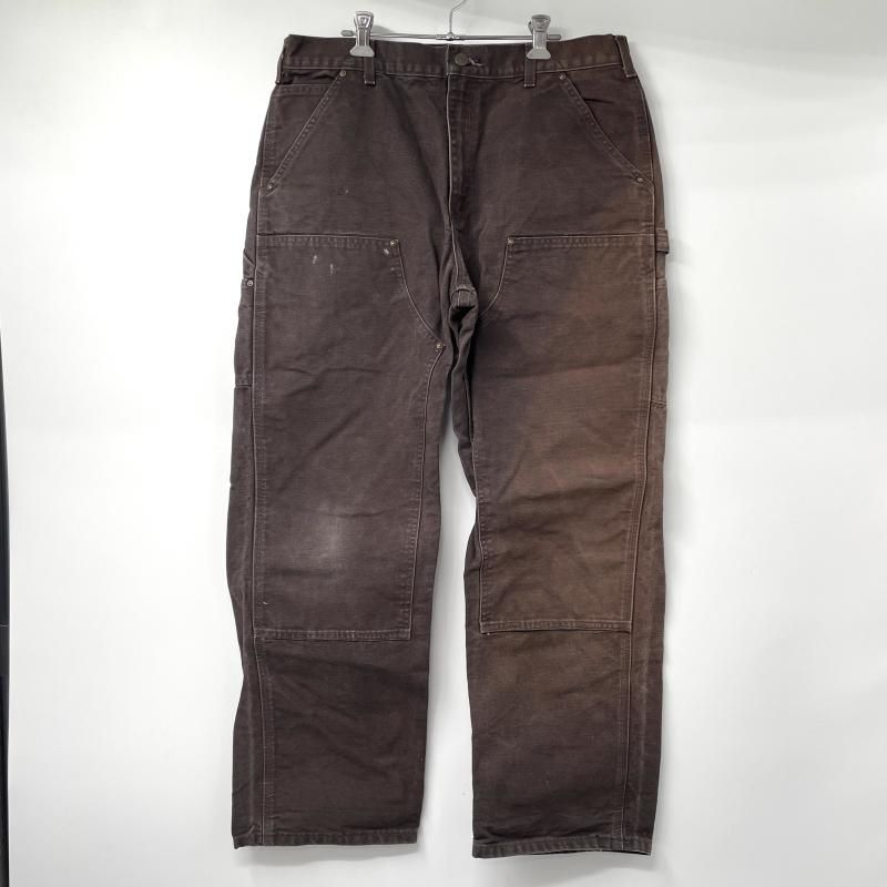 中古】Carhartt ダブルニーペインターパンツ サイズ36×32 ブラウン