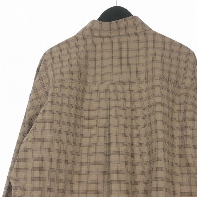 ホープ 25AW Wide-Fit Shirt ドロップショルダーチェックシャツ HOPE