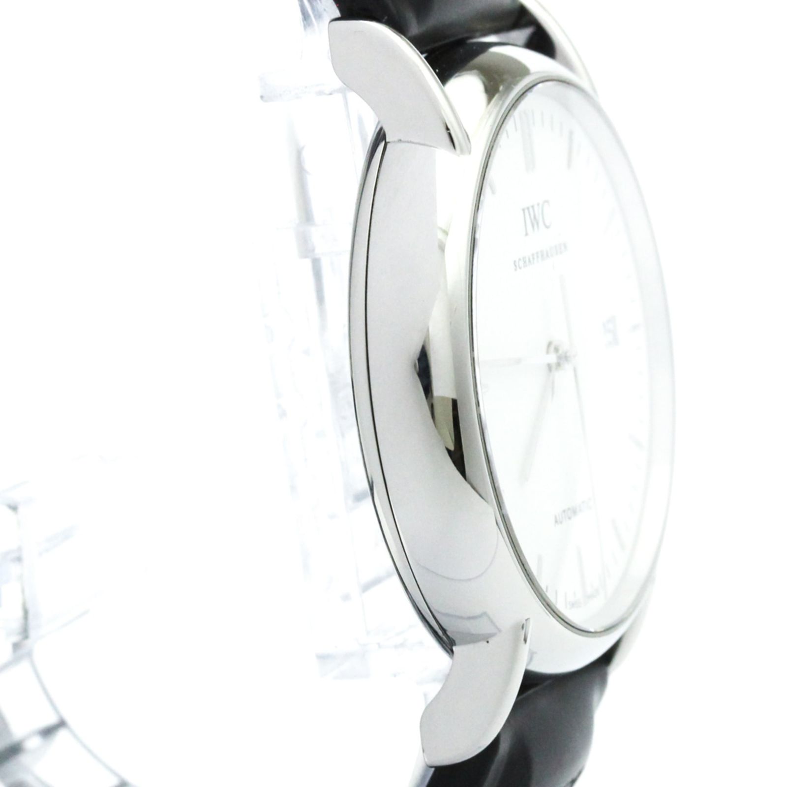 IWC ポートフィノ ステンレススチール レザー 自動巻き メンズ 時計 IW353301 外装仕上げ済み アウトドア風 自動巻き時計 腕時計(アナログ)