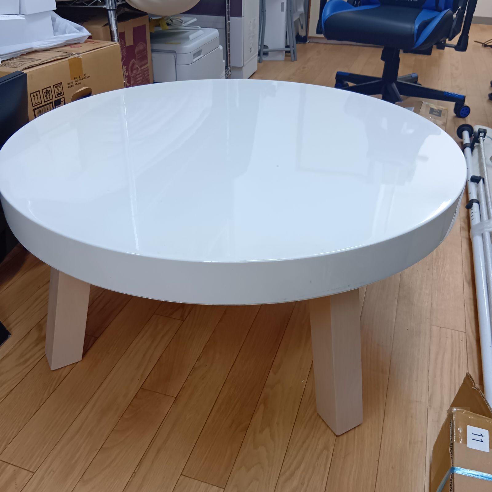 Francfranc FHUコーヒーテーブル ホワイト ラウンド型 丸形 サークル