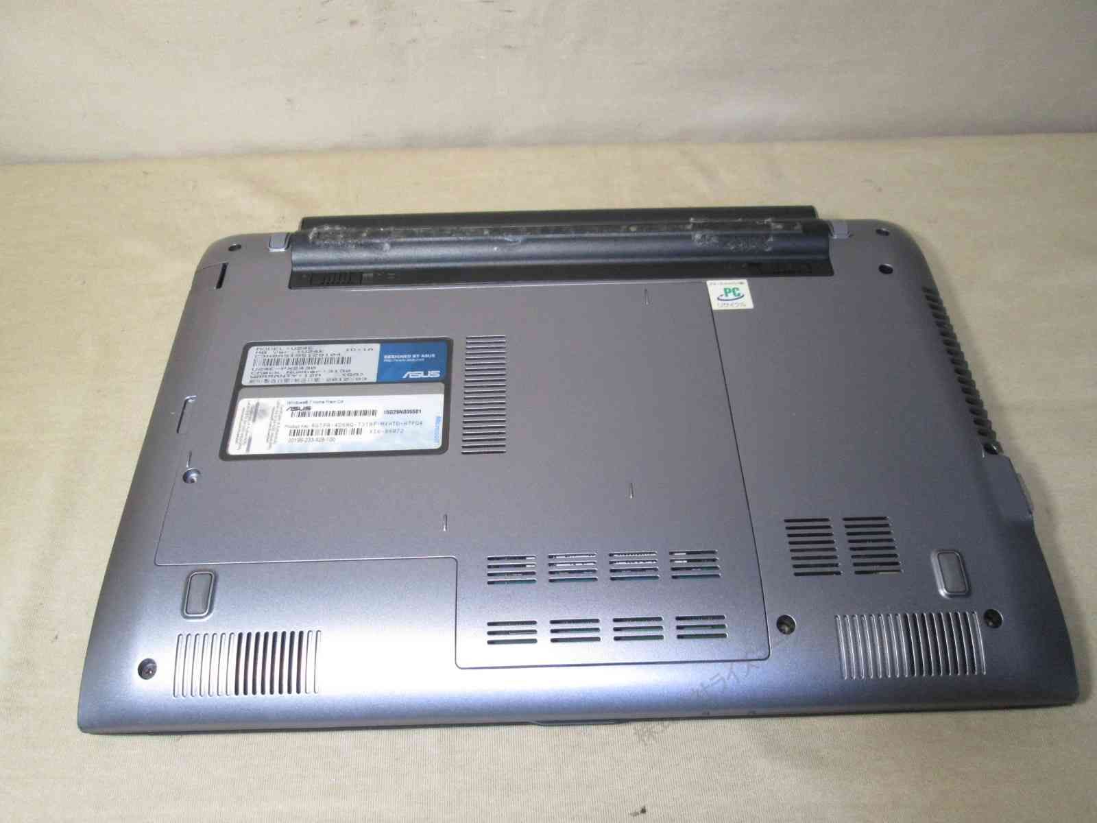 ASUS U24E シルバー ノートパソコン ASUS U24E 品 起動確認 ノート