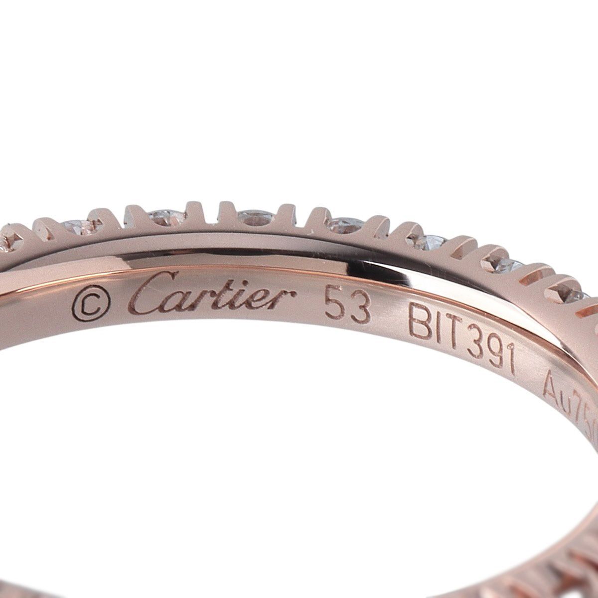カルティエ エタンセル ダイヤ リング フルエタニティ #53 幅2.6mm