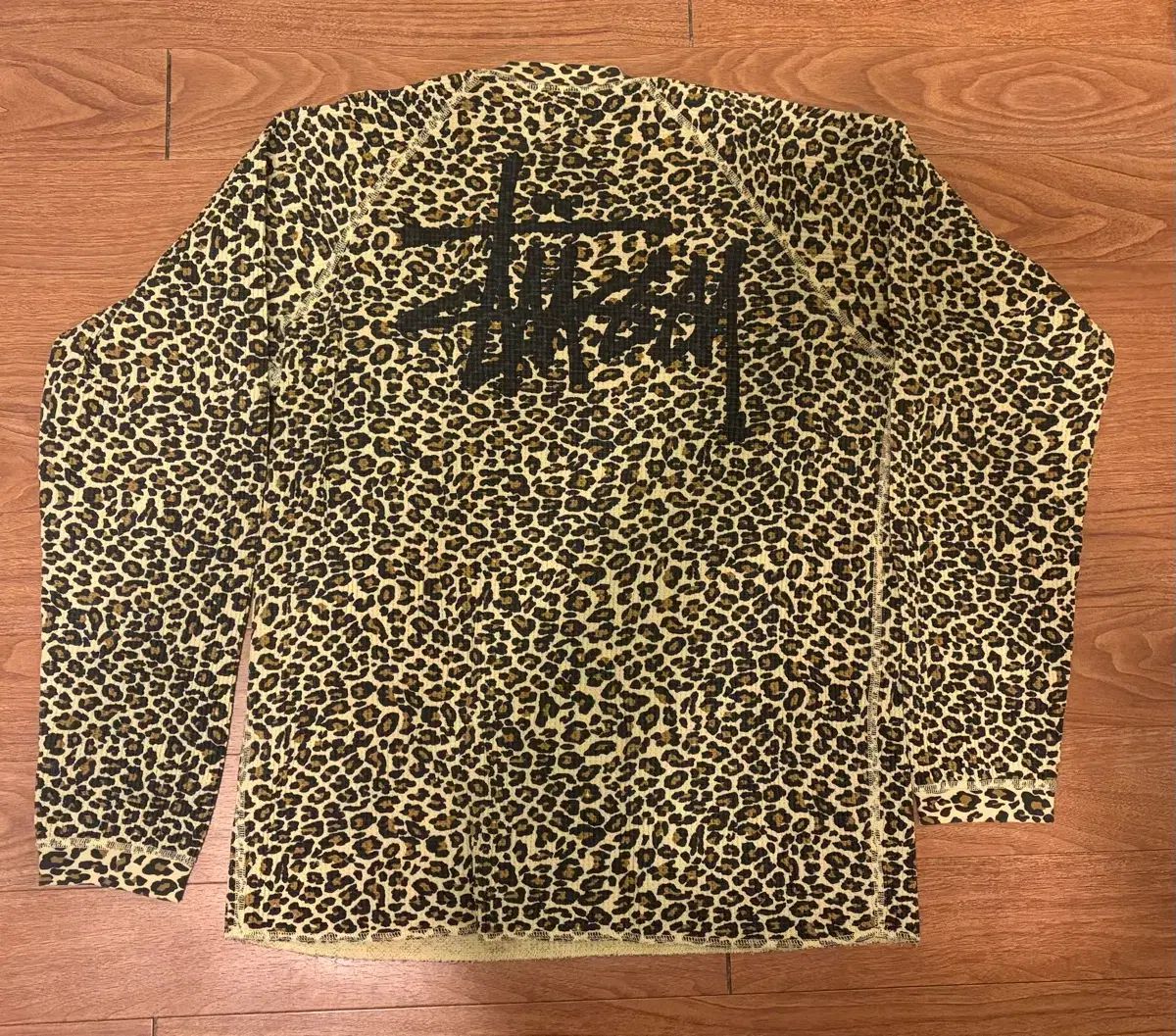 STUSSY ヒョウ柄 サーマル ロングスリーブ XL - メルカリ