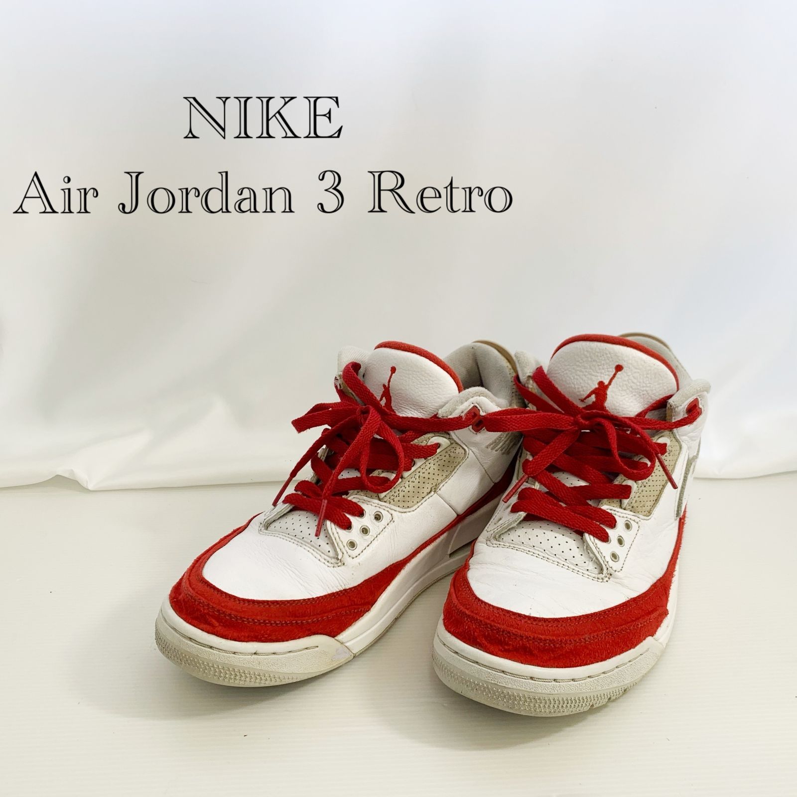 NIKE AIR JORDAN 3 RETRO TINKER WHITE UNIVERSITY RED CJ0939-10 