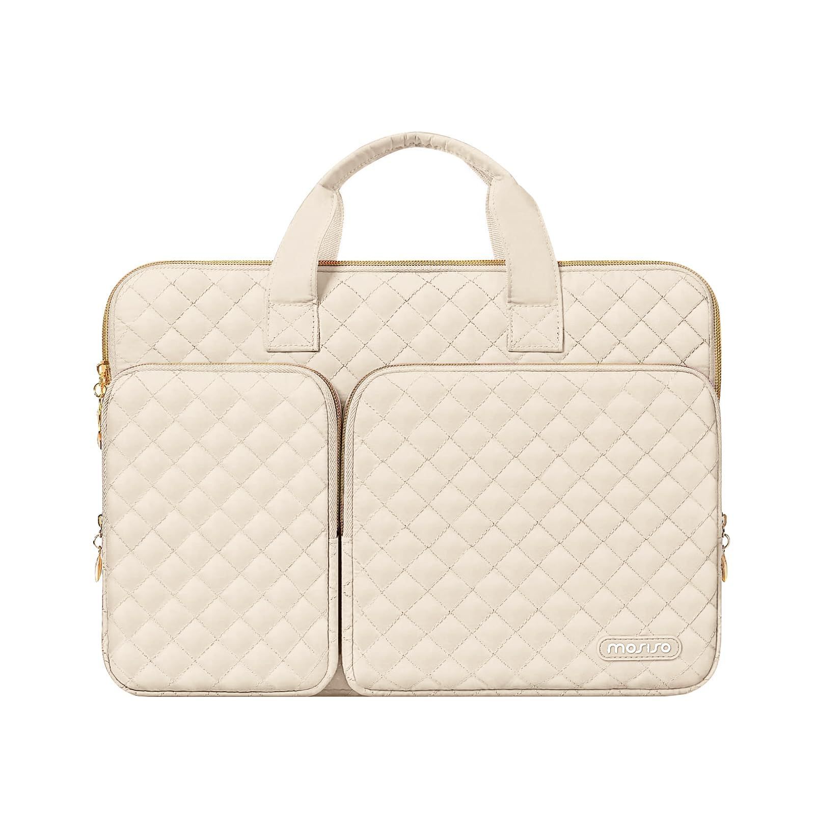 MOSISO 360 보호 PC 케이스 13.3", 13-13.3" 노트북 가방 맥북 에어/프로 13과 호환 가능, 맥북 프로 14 M5 M4 M3 M2 M1과 호환 가능, 포켓 2개 (샌드)