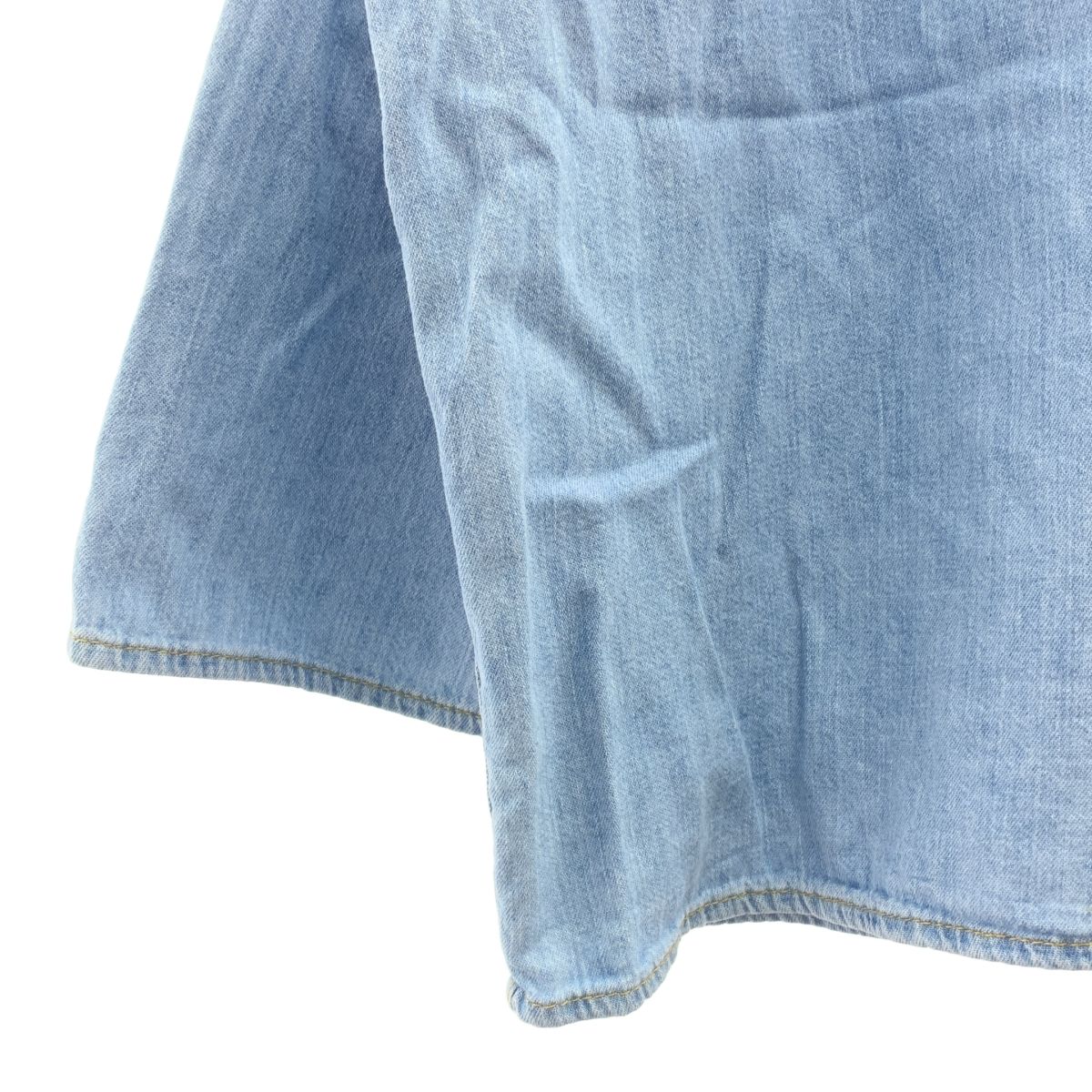 CELINE / セリーヌ | トリオンフ クロップド デニムライク シャツ | S