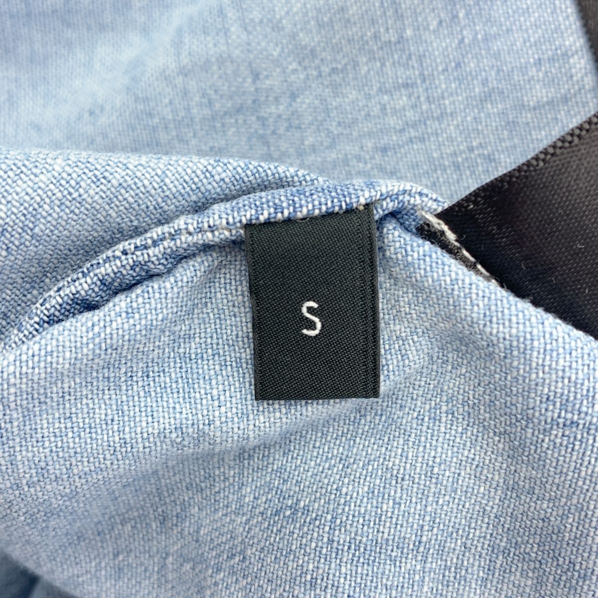 CELINE / セリーヌ | トリオンフ クロップド デニムライク シャツ | S