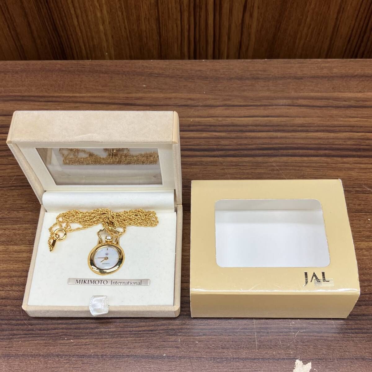 MIKIMOTO ミキモト 懐中時計 NNS-8016PF JAL パールペンダントウォッチ