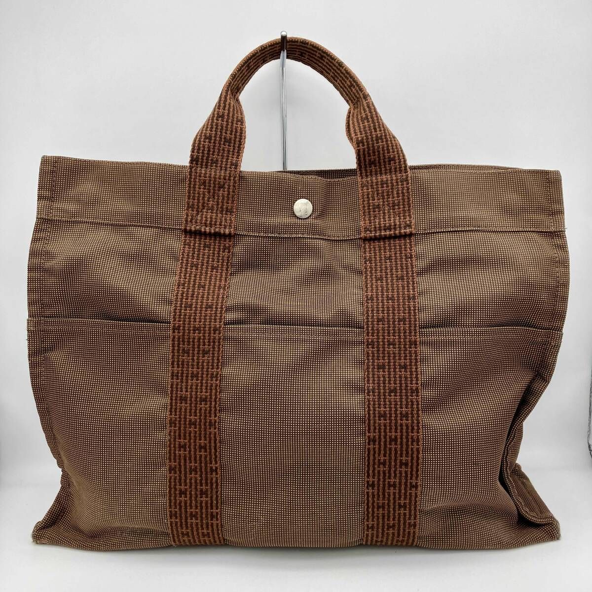 HERMES エルメス エールライン トートPM ハンドバッグ ブラウン - メルカリ