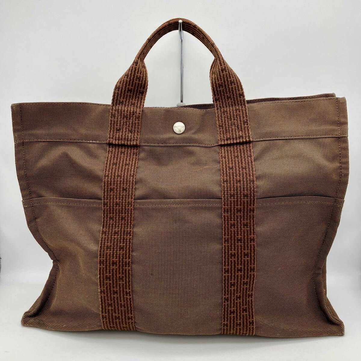 HERMES エルメス エールライン トートPM ハンドバッグ ブラウン - メルカリ