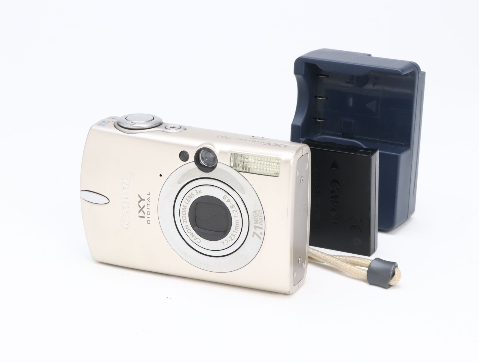 AB+ (良品) Canon キヤノン IXY DIGITAL 700 サテンベージュ 初期不良