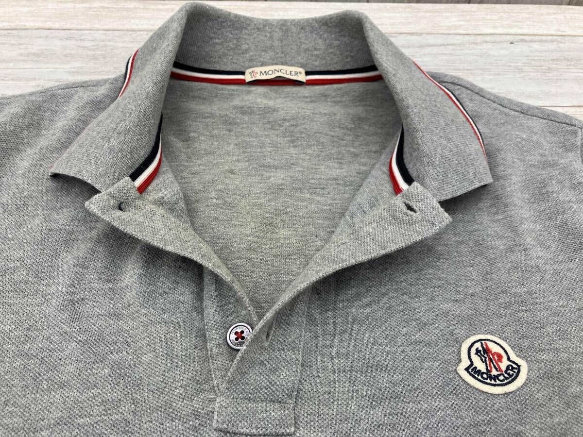 MONCLER／モンクレール／半袖ポロシャツ／S／メンズ／トリコリブ／ワン