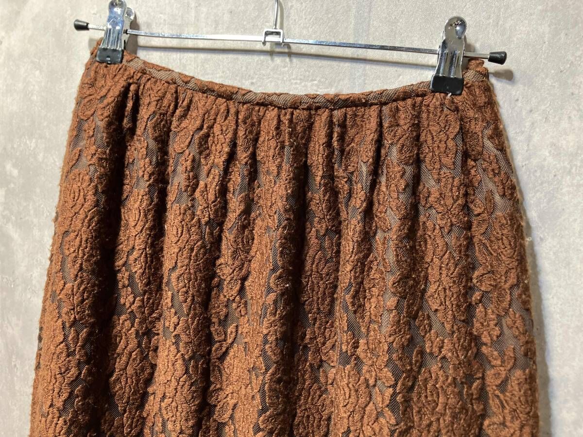 00s archive TRICOT COMME des GARCONS 素材切替レースロングスカート