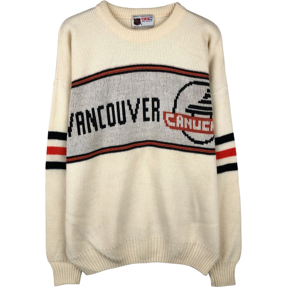 古着 NHL VANCOUVER CANUCKS バンクーバーカナックス ニットセーター メンズL相当/eaa399189