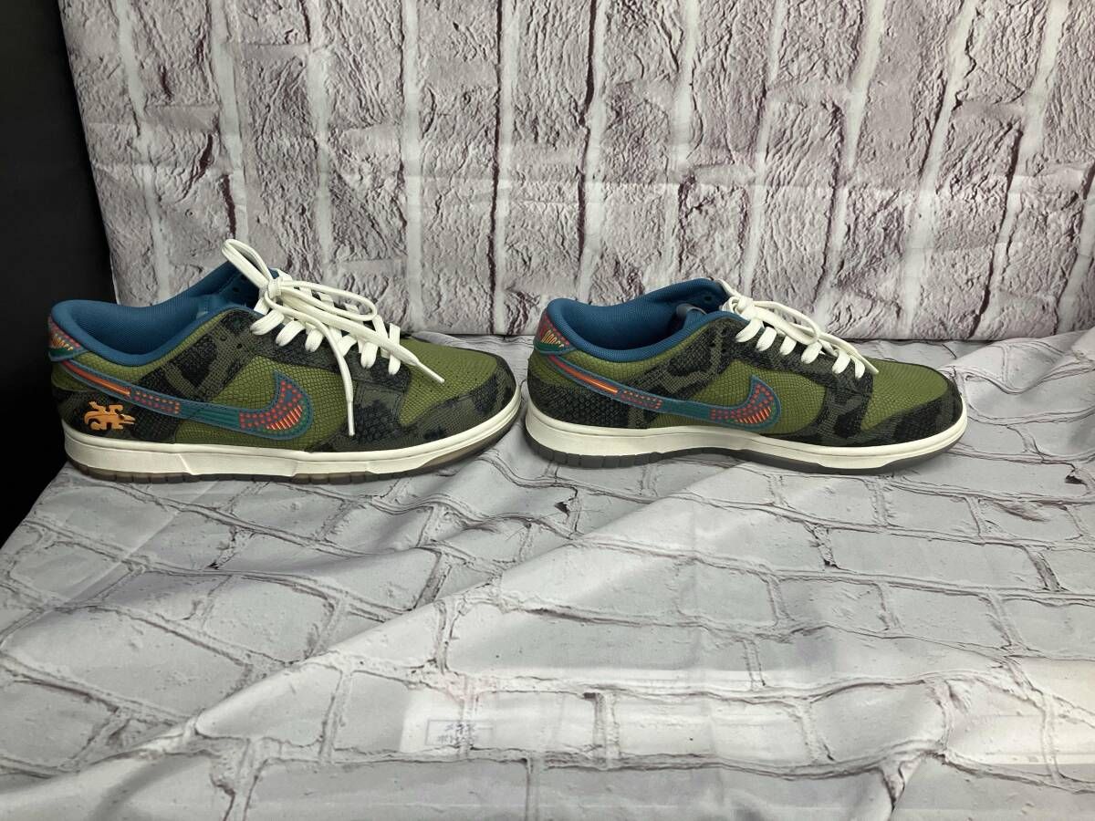 NIKE スニーカー D02160-335 Dunk Low Siempre Familia グリーン 28cm 