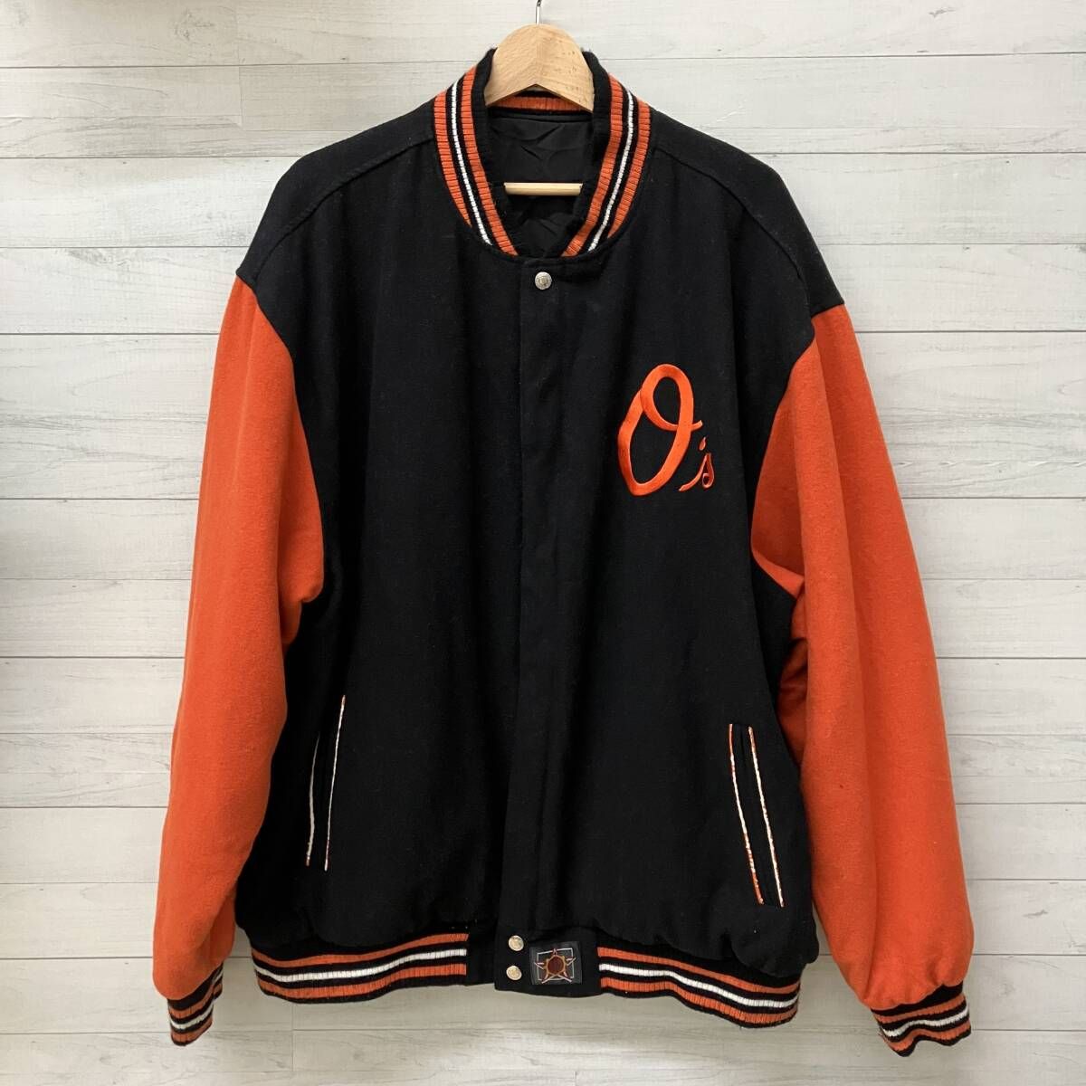 JH Design スタジャン ボルチモアオリオールズ リバーシブル ブラック 