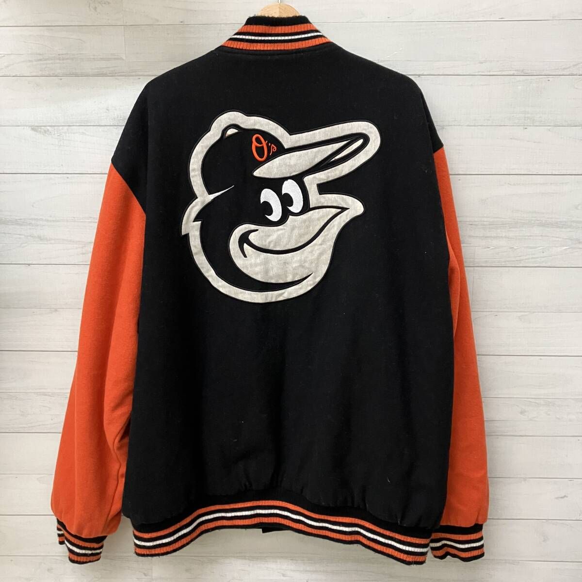 JH Design スタジャン ボルチモアオリオールズ リバーシブル ブラック 