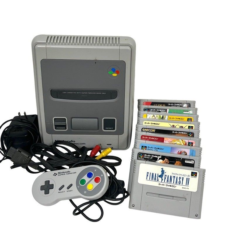 Nintendo 任天堂 スーパーファミコン HVC-002 ゲーム機本体 ソフト