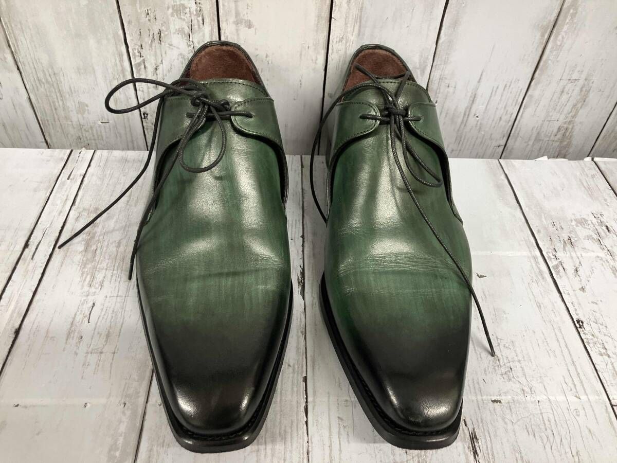 MARGINAL マージナル/ドレスシューズ/サイズ41/グリーングラデ/レザー