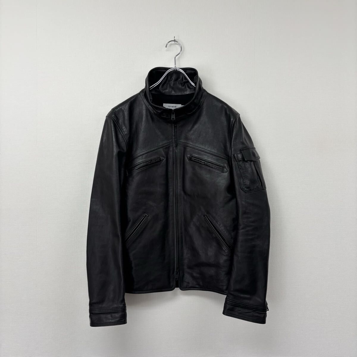 nonnative ライダースジャケット サイズ2 黒 良品 nonnative ノンネイティブ DWELLER JACKET STEER HIDE レザー