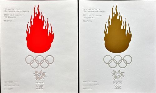 長野オリンピック開会式・閉会式プログラム（2冊セット）#FB260027