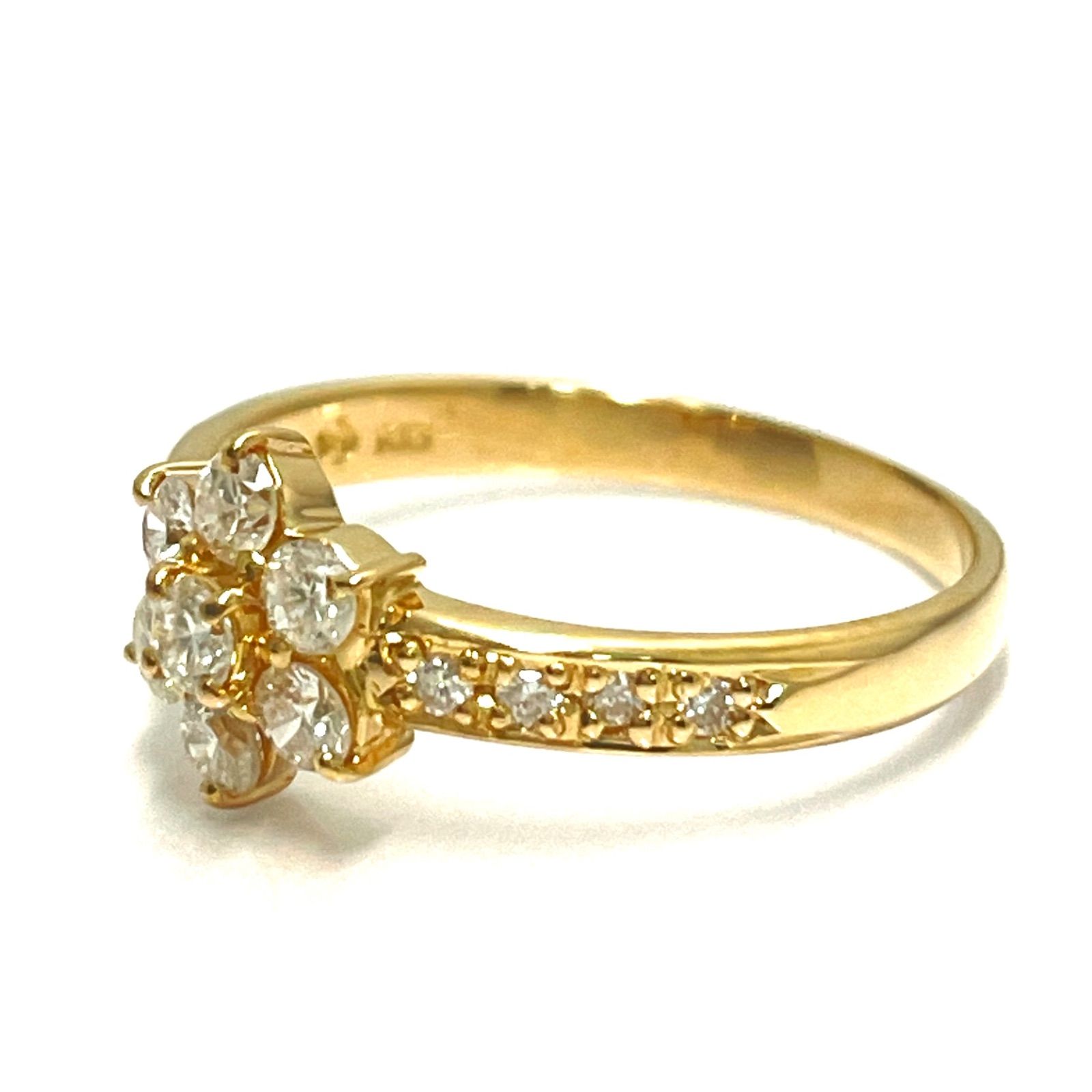 TASAKI / タサキ ダイヤリング フラワー K18YG 0.43ct 9号 - メルカリ