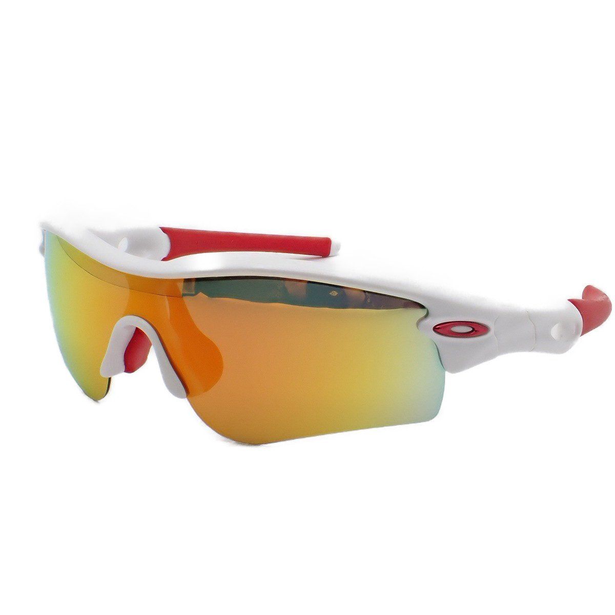 OAKLEY OAKLEY サングラス ホワイト/レッド オークリー スポーツ