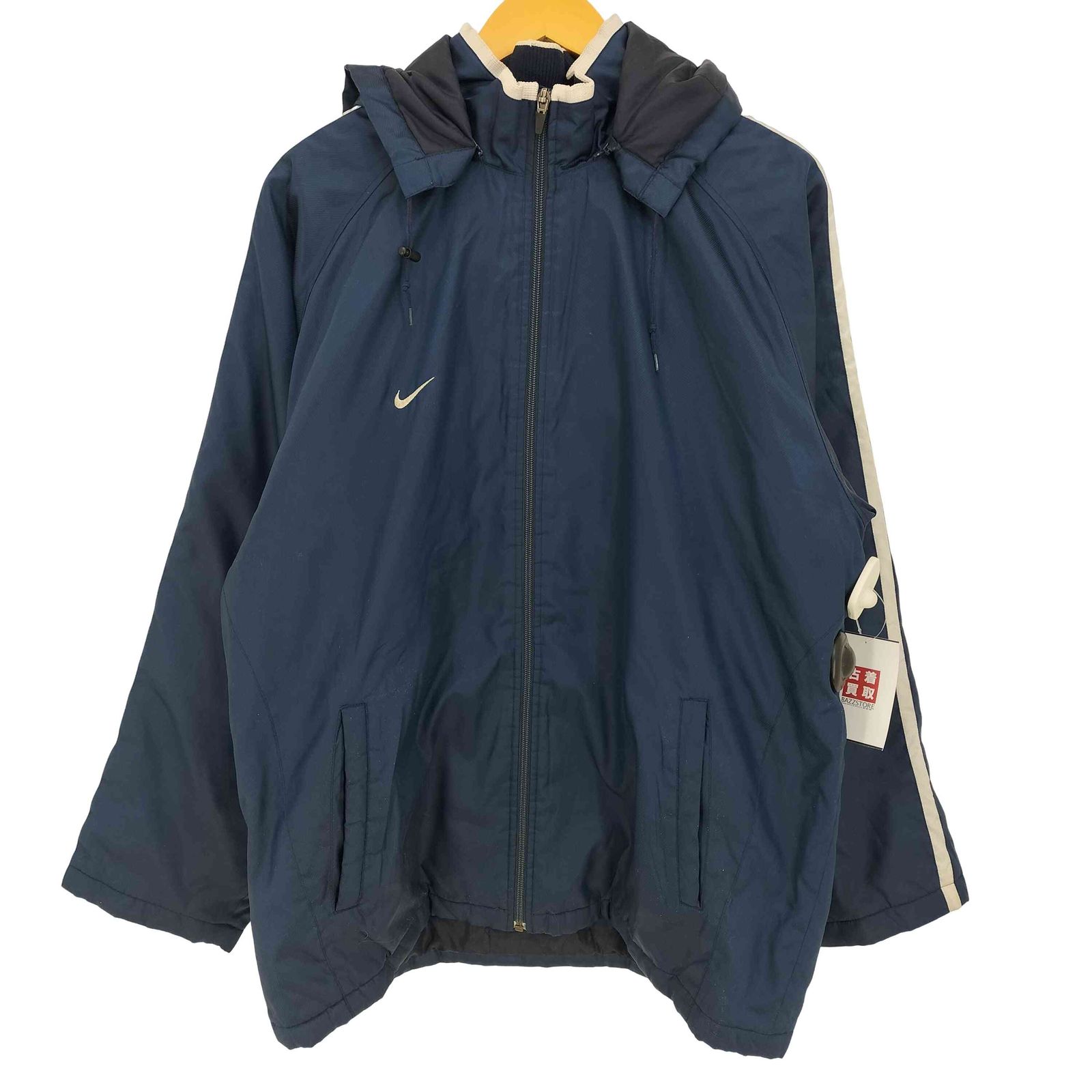 ナイキ NIKE 00s グレータグ 2way スウッシュ刺繍 フーデット 中綿