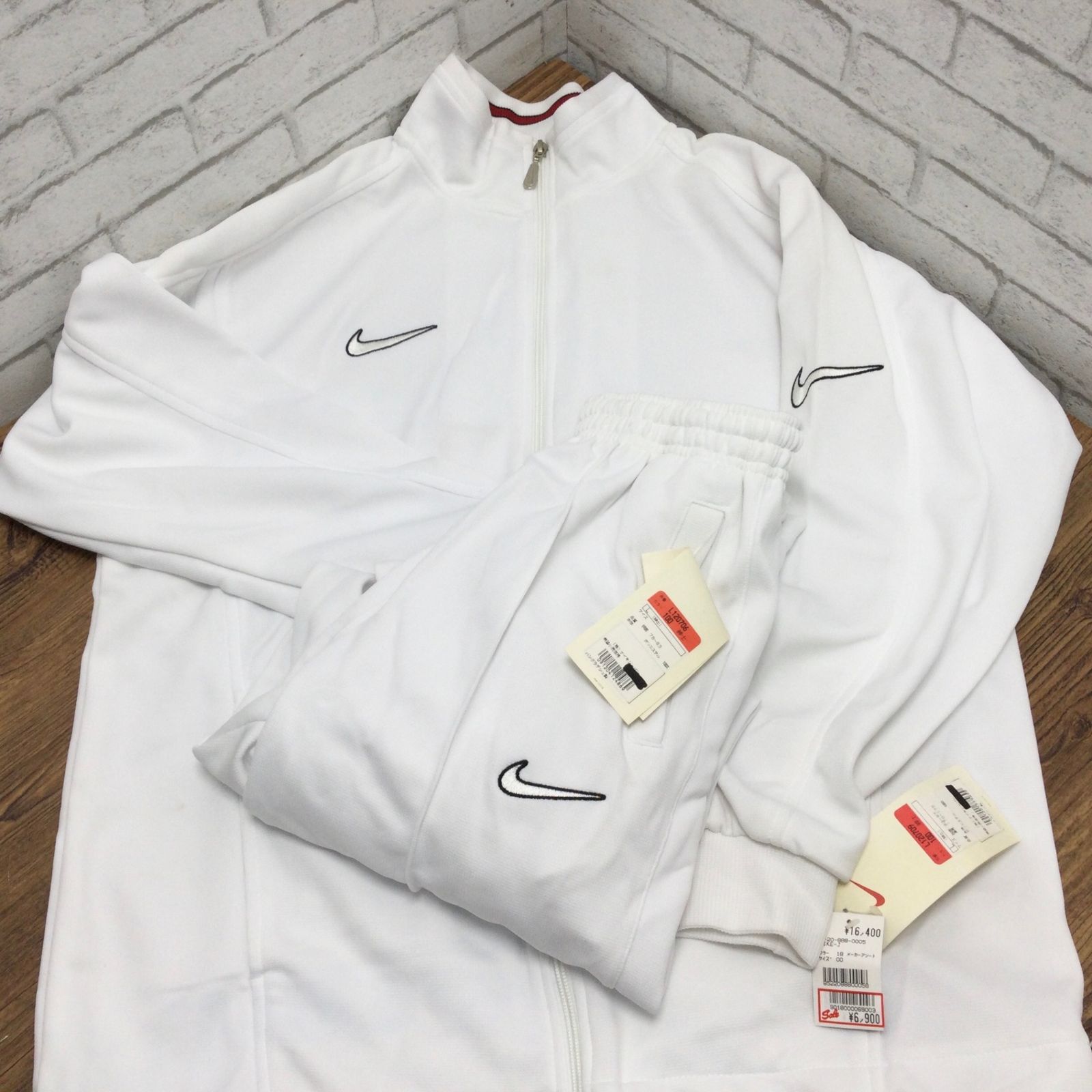 2153 【90s〜00s デッドストック】NIKE セットアップ ジャージ 上下