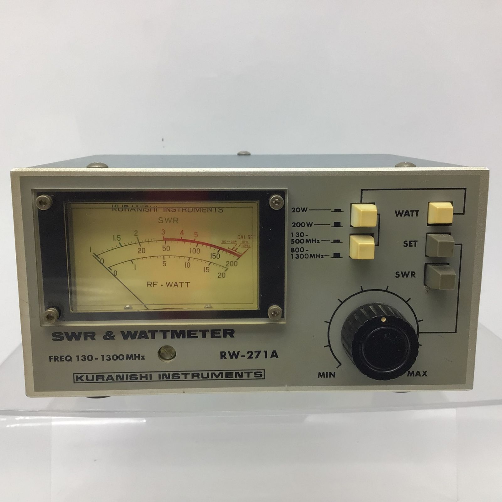 2174 【ジャンク】クラニシ RW-271A SWR計 130〜1300MHz MAX200W
