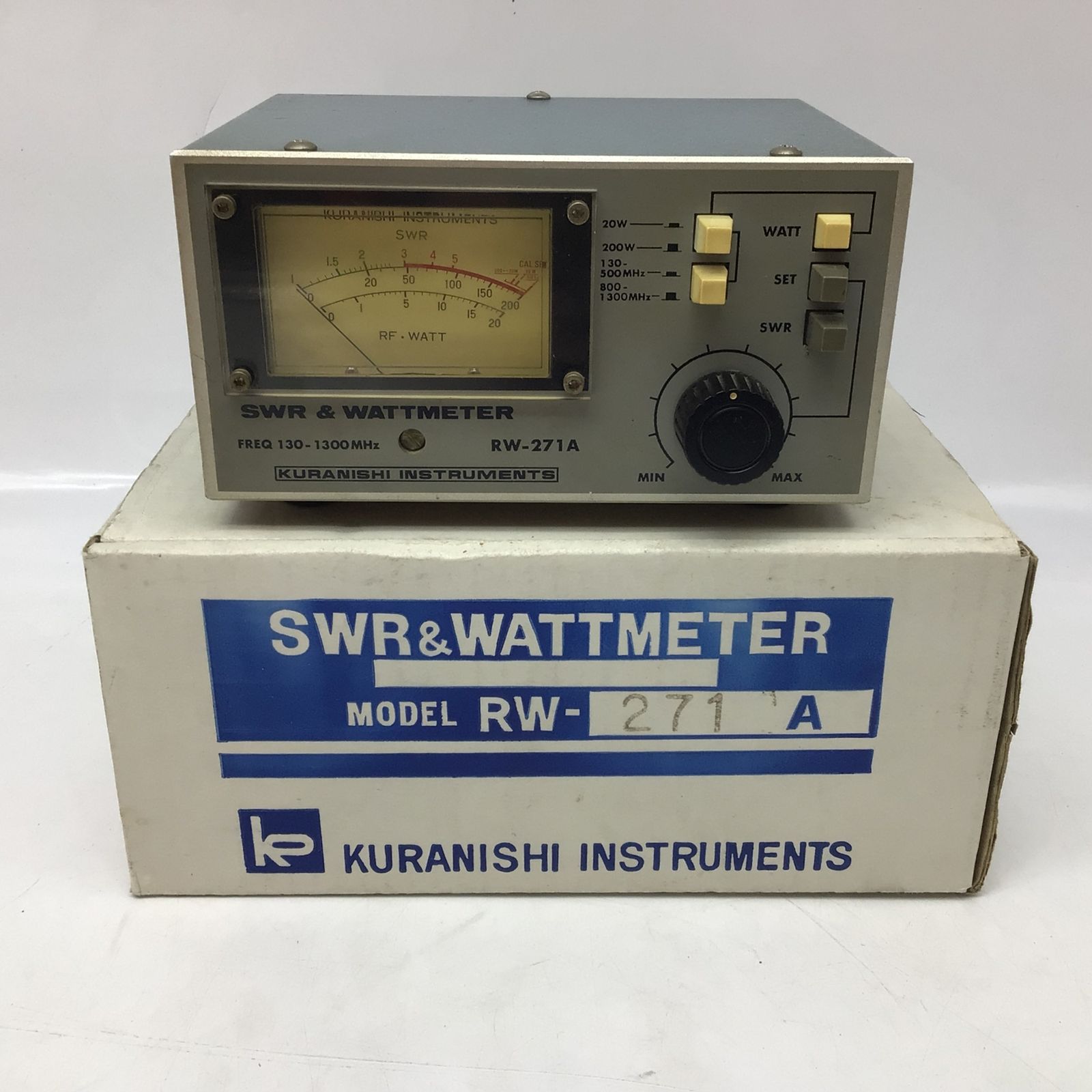 クラニシ　RW-271W SWR、パワー計 2174 【ジャンク】クラニシ RW-271A SWR計 130〜1300MHz MAX200W