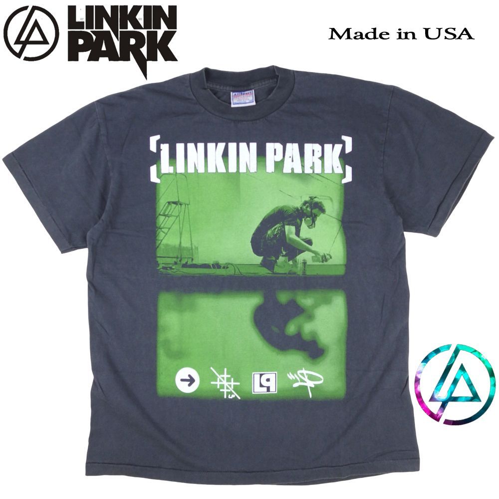 398 LINKIN PARK リンキンパーク Tシャツ アニメ 美品 USA製 ブラック