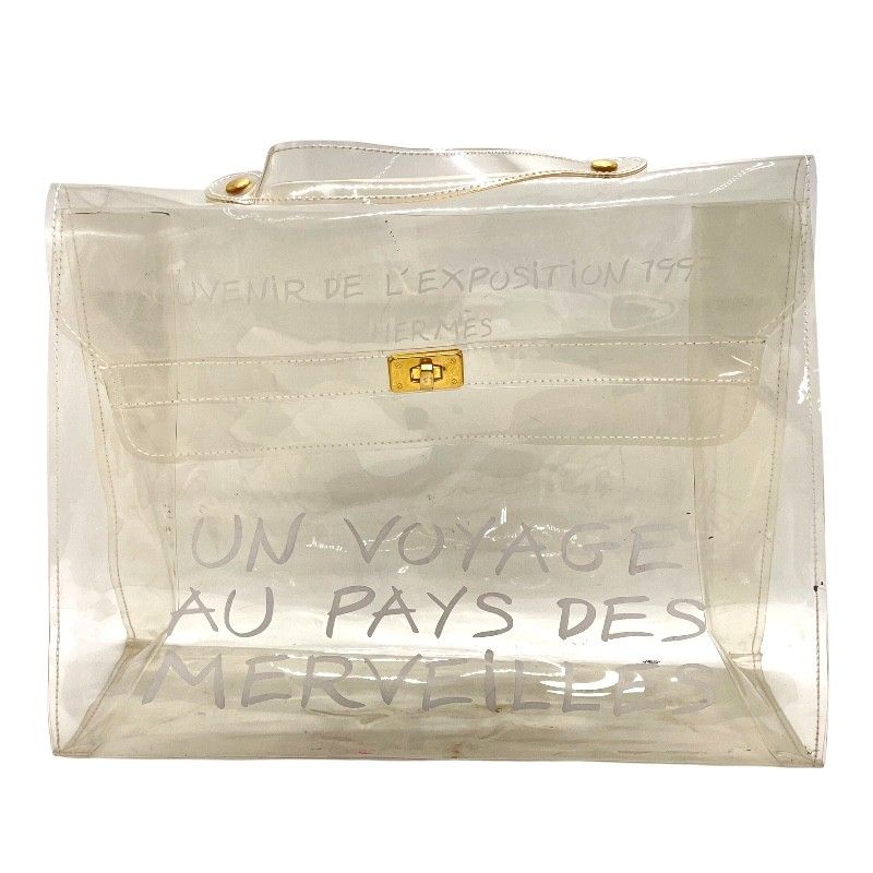 エルメス HERMES ビニールケリー クリア PVC レディース ハンドバッグ