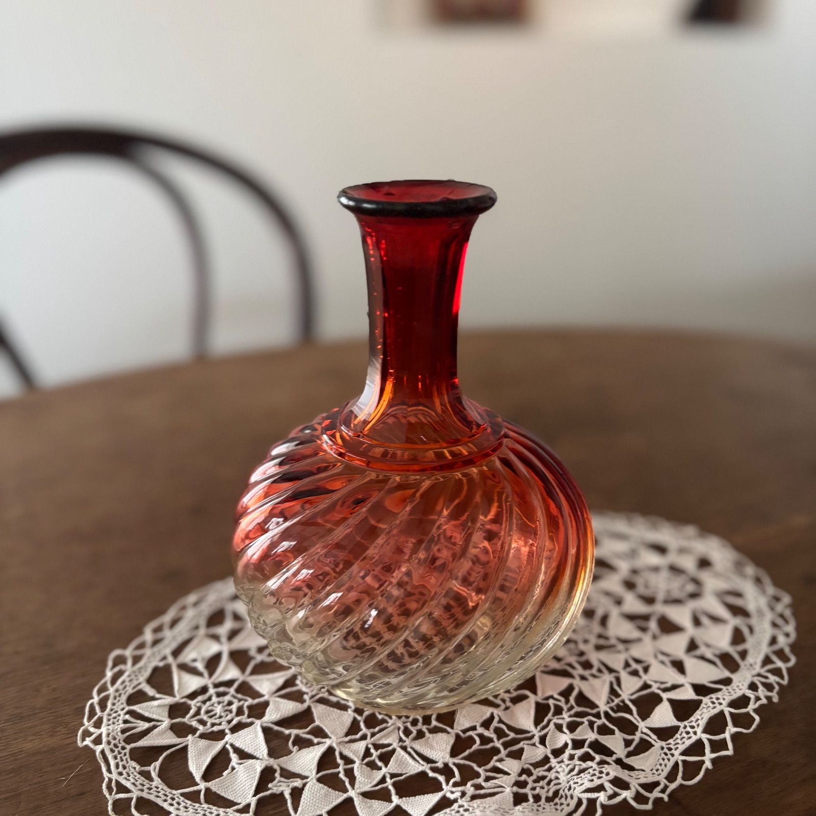 薔薇色のオールドバカラ ツイステッド・バンブー カラフェ - メルカリ