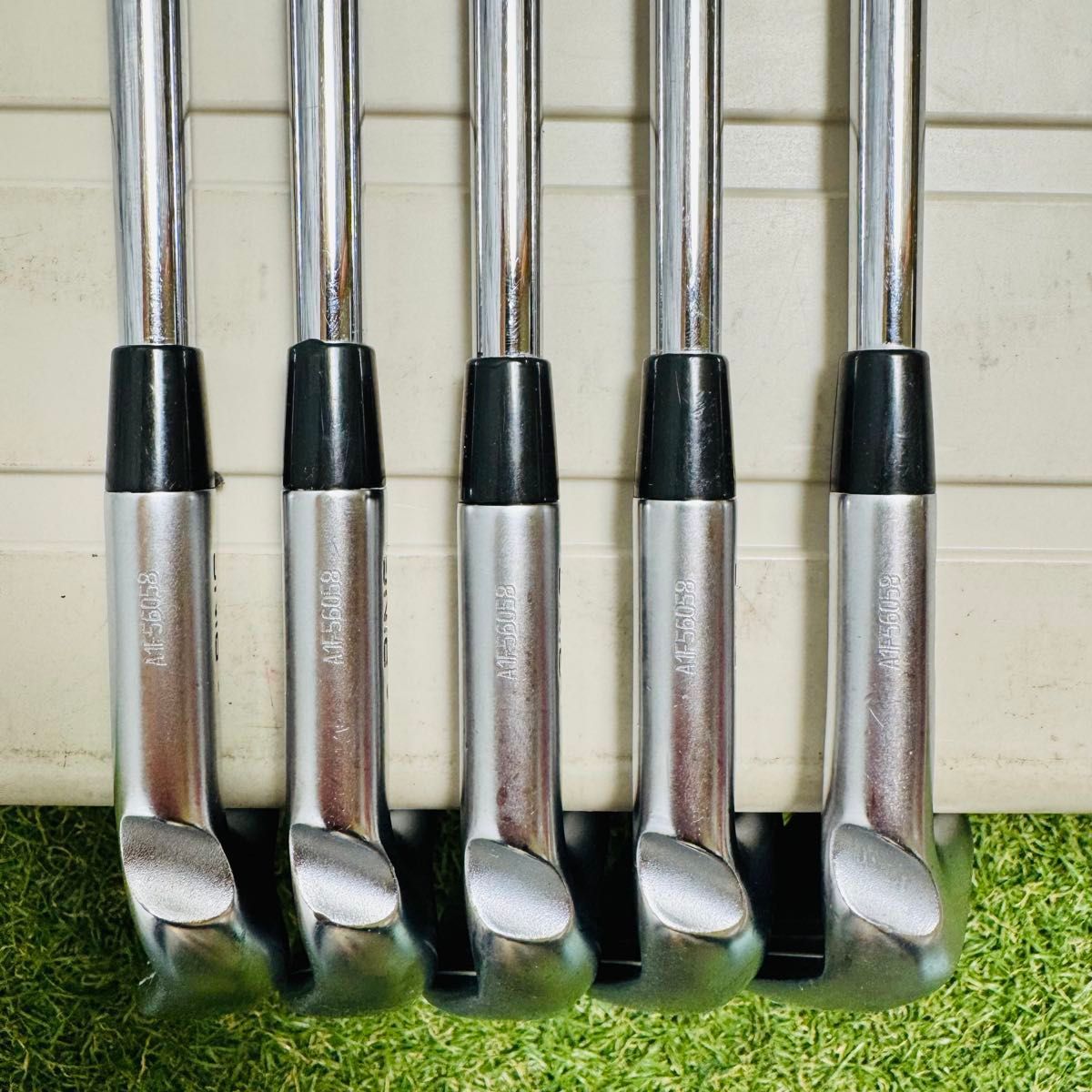 良品】ピン G410 黒ドット メンズアイアンセット 5本 スチール S