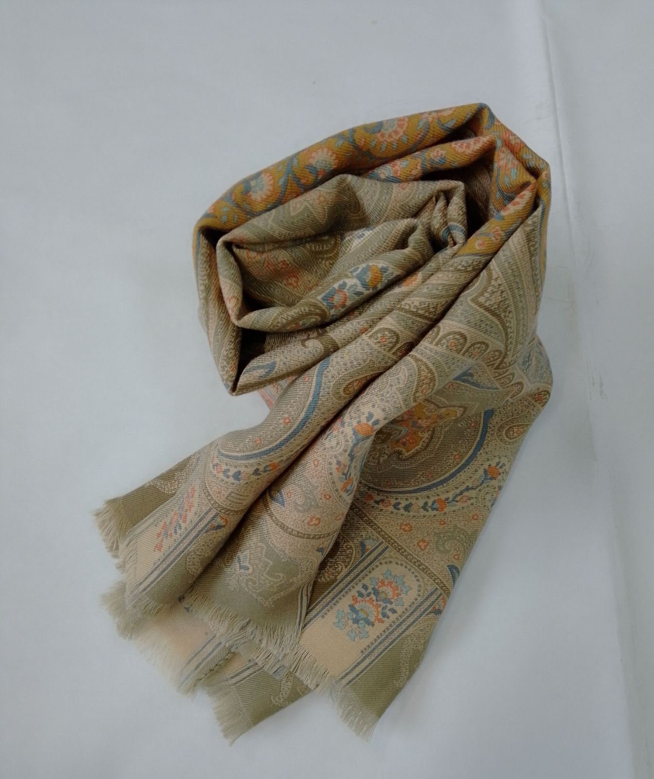 AQY12 エトロ 極美品 ペイズリー柄 ストール タグ有り シルク混 - メルカリ