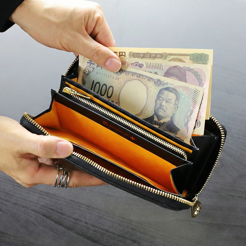 新品 限定品 カステルバジャック ラウンドファスナー長財布 メンズ