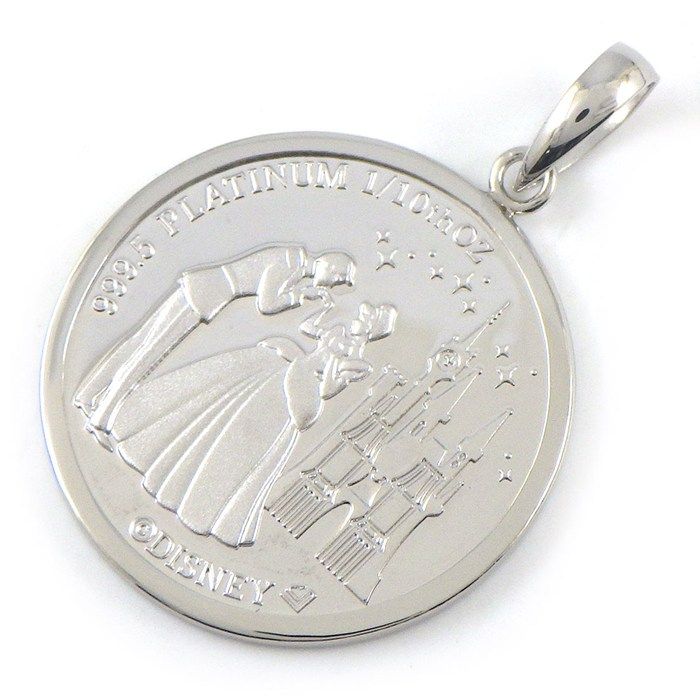 ディズニー Disney ペンダントトップ シンデレラ 1/10oz 2025年1900枚 限定モデル メダル PT999 ディズニー Disney ペンダントトップ シンデレラ 1/10oz 2025年1900枚