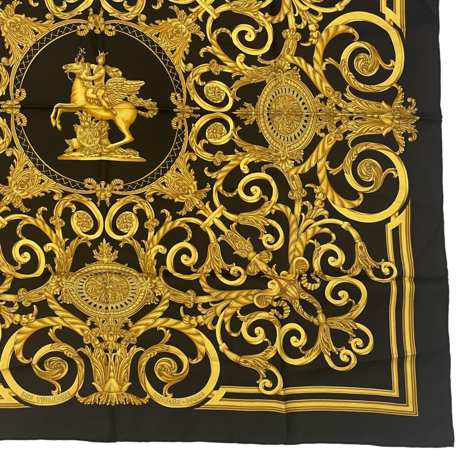 美品 HERMES エルメス スカーフ カレ90 LES TUILERIES チュイルリー