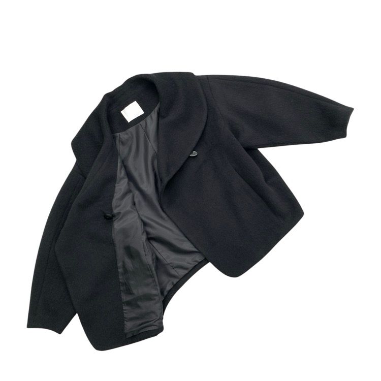 2025AW Mame Kurogouchi マメクロゴウチ Wool Arupaka Shawl Collar