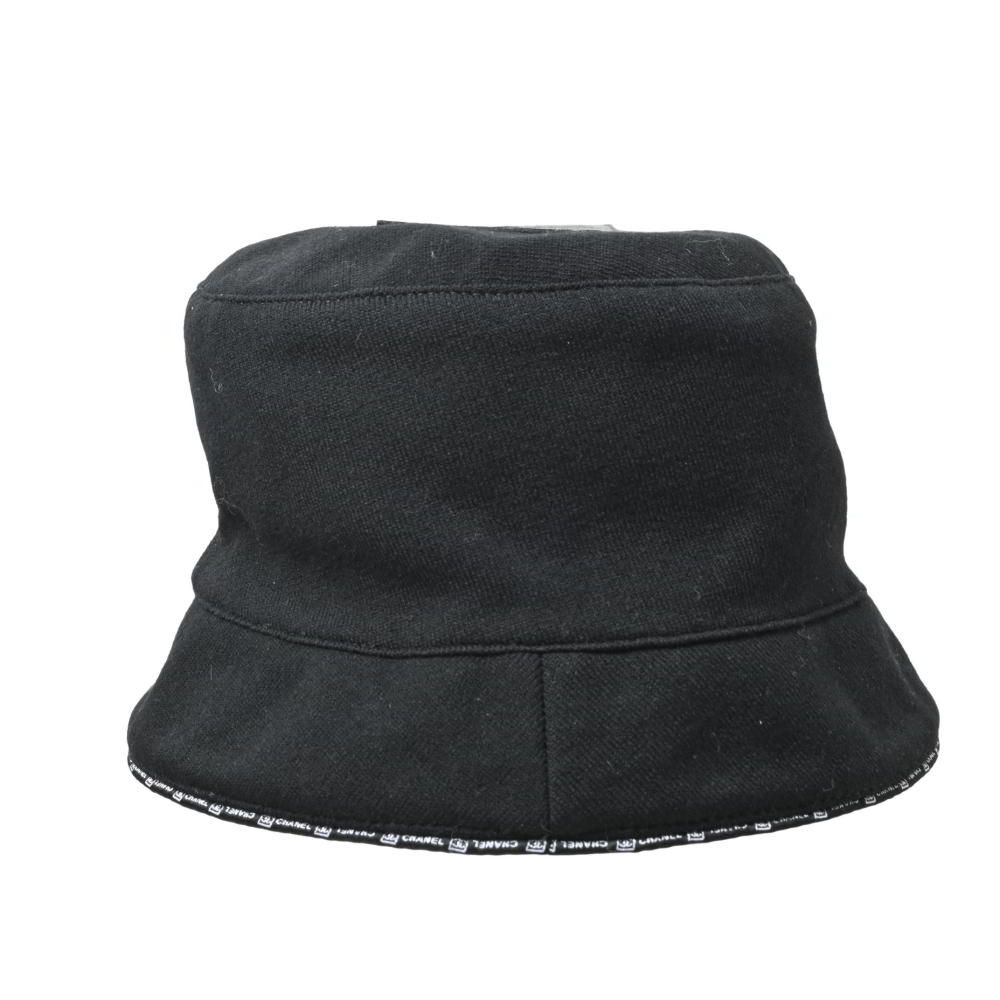 CHANEL スポーツライン ココマーク レザーパッチ バケット ハット CHANEL スポーツライン ココマーク レザーパッチ バケット ハット
