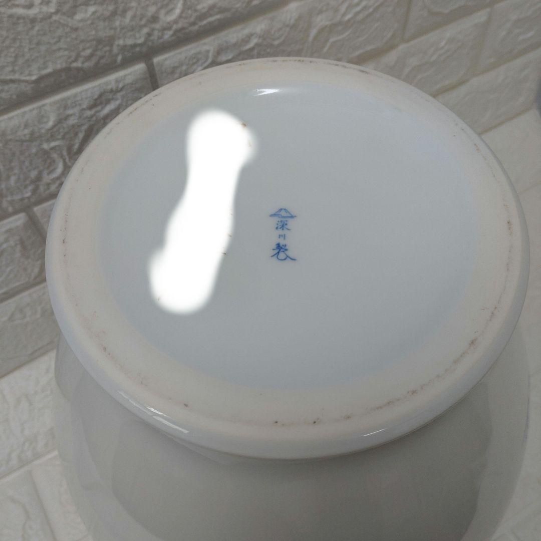 花瓶 有田焼 深川製磁 宮内庁御用達 梅牡丹 壺 美術品 陶器 骨董 旅館