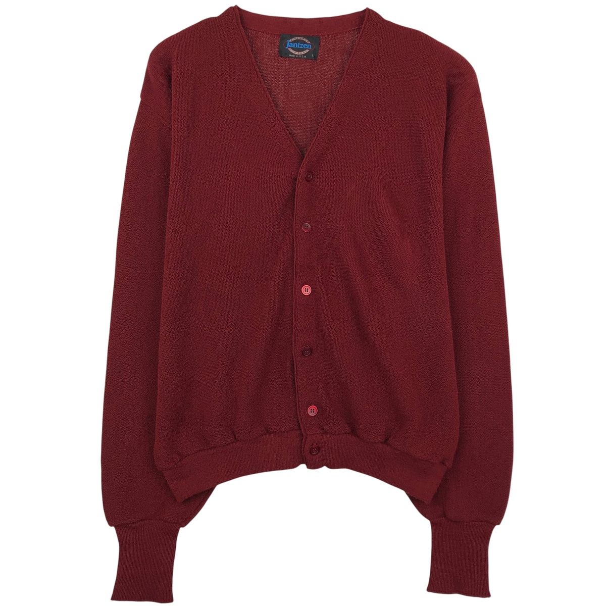 古着 80年代 ジャンセン Jantzen アクリルニットカーディガン USA製