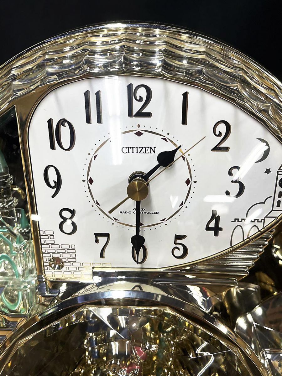 CITIZEN シチズン パルドリーム 電波時計 置時計 高さ約24cm 4RY640