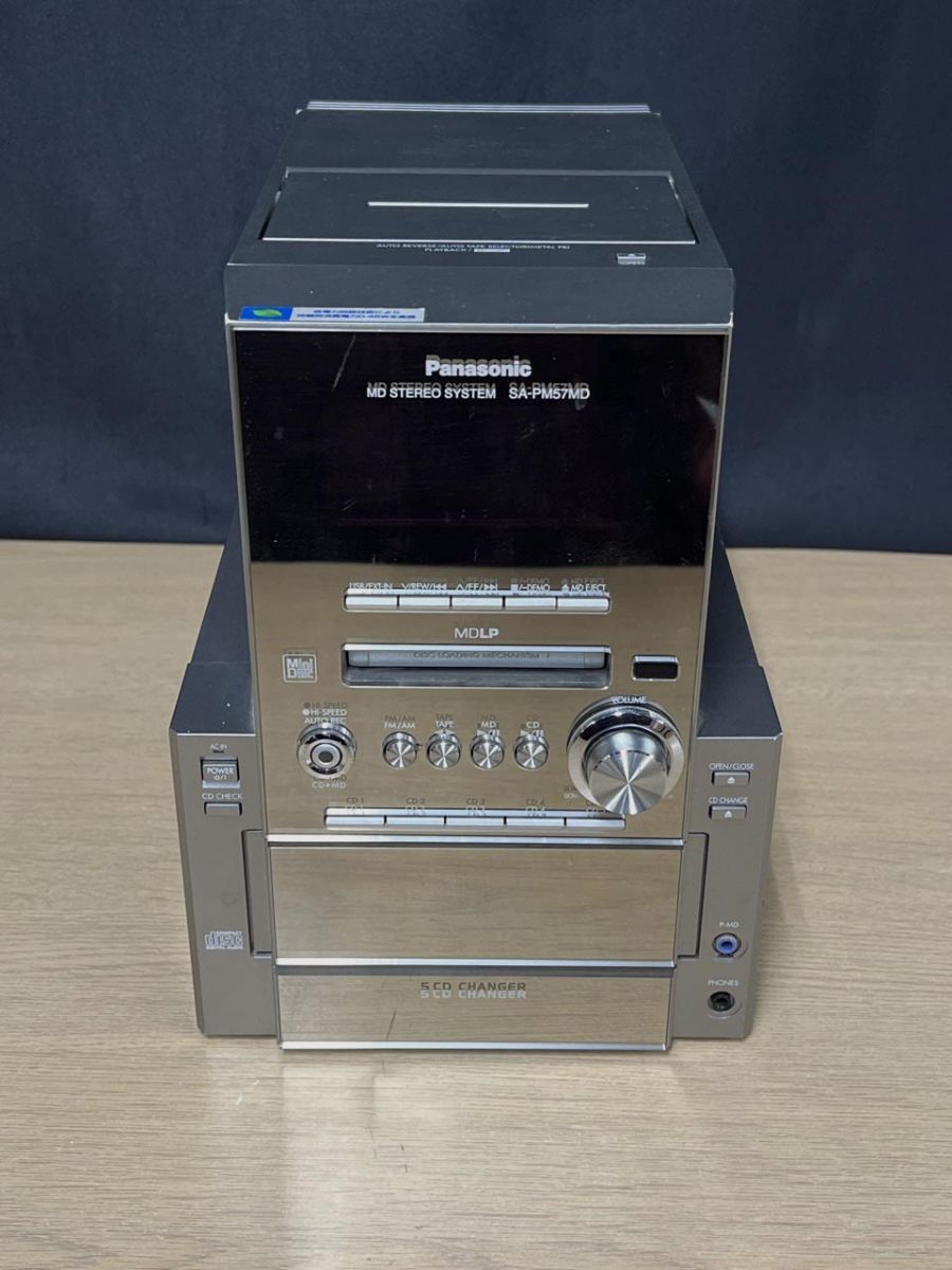 ジャンク品】 Panasonic パナソニック システムコンポ CD MD AM FM