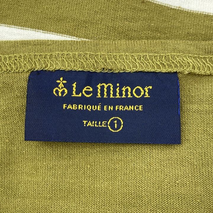 Le minor (ルミノア) SLOBE別注NAVAL BORDER カットソー カーキ FREE