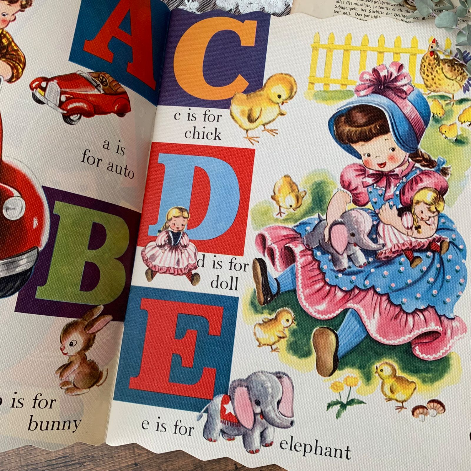 希少】ヴィンテージ絵本 1948年 Merrill ABC Picture Book 大判 レトロ