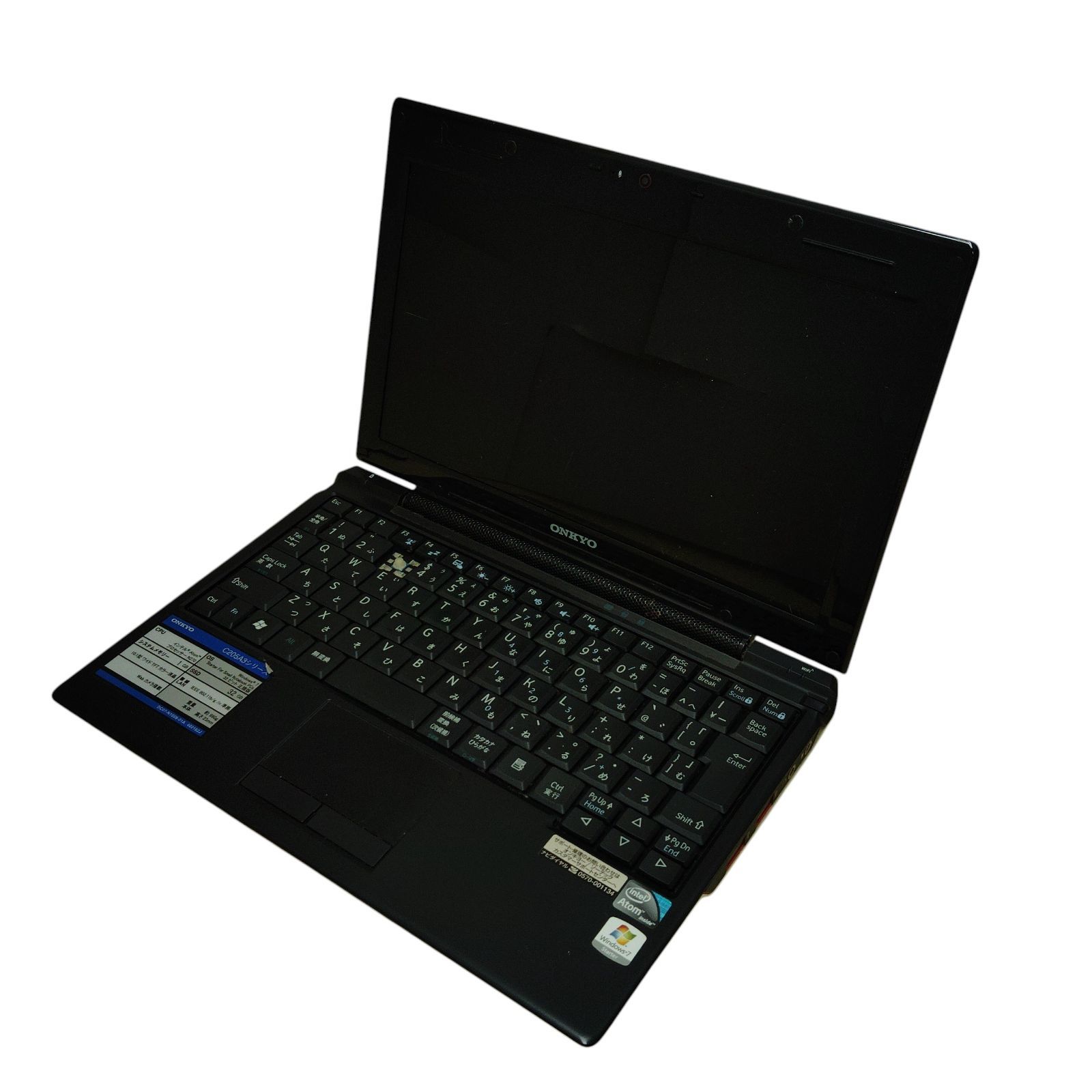 ONKYO C205A3 ミニノートPC Windows7 AtomN270 - メルカリ